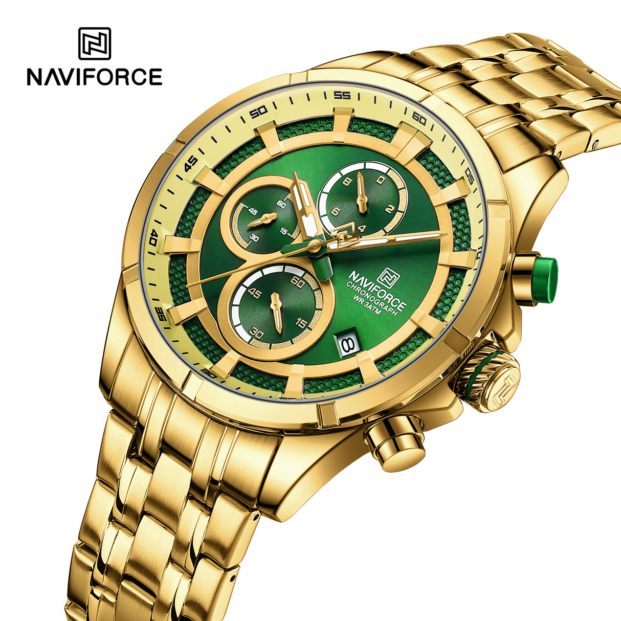 NF8046 Reloj naviforce pulsera de metal para caballero