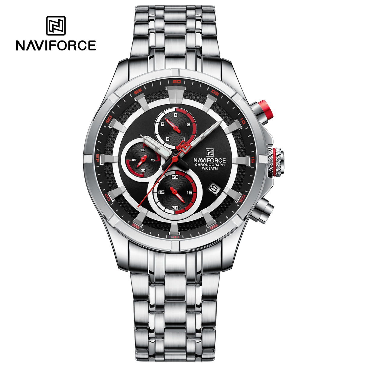 NF8046 Reloj naviforce pulsera de metal para caballero