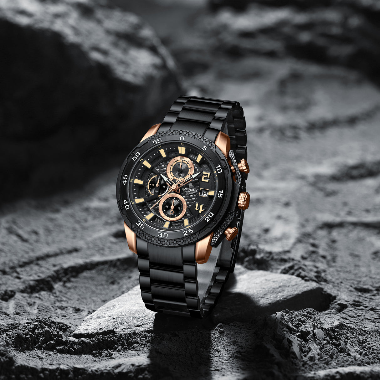 NF8047S Reloj Naviforce para hombre pulsera de metal