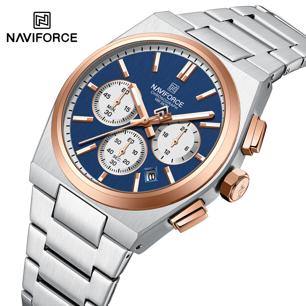 NF8048G Reloj Naviforce para Caballero pulsera de metal