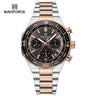 NF8049 Reloj Naviforce para hombre pulsera de acero inoxidable