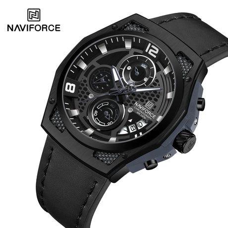 NF8051L Reloj naviforce para  hombre pulsera de cuero