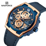 NF8051L Reloj naviforce para  hombre pulsera de cuero