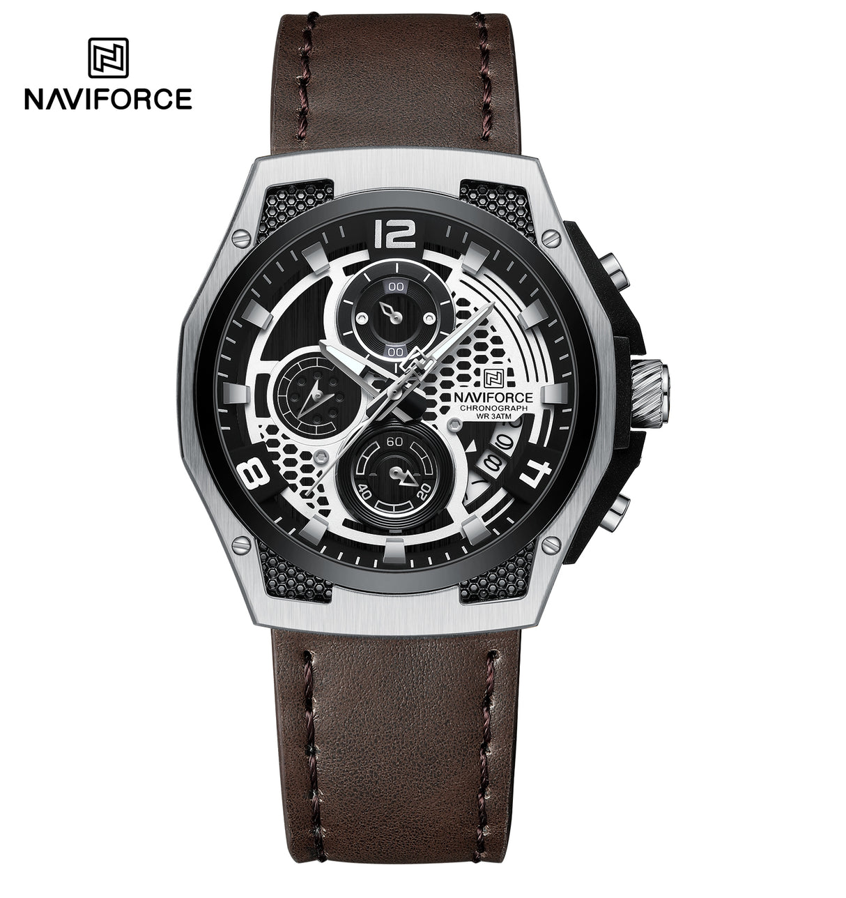 NF8051L Reloj naviforce para  hombre pulsera de cuero