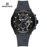 NF8051T Reloj Naviforce para hombre pulsera de caucho