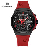 NF8051T Reloj Naviforce para hombre pulsera de caucho