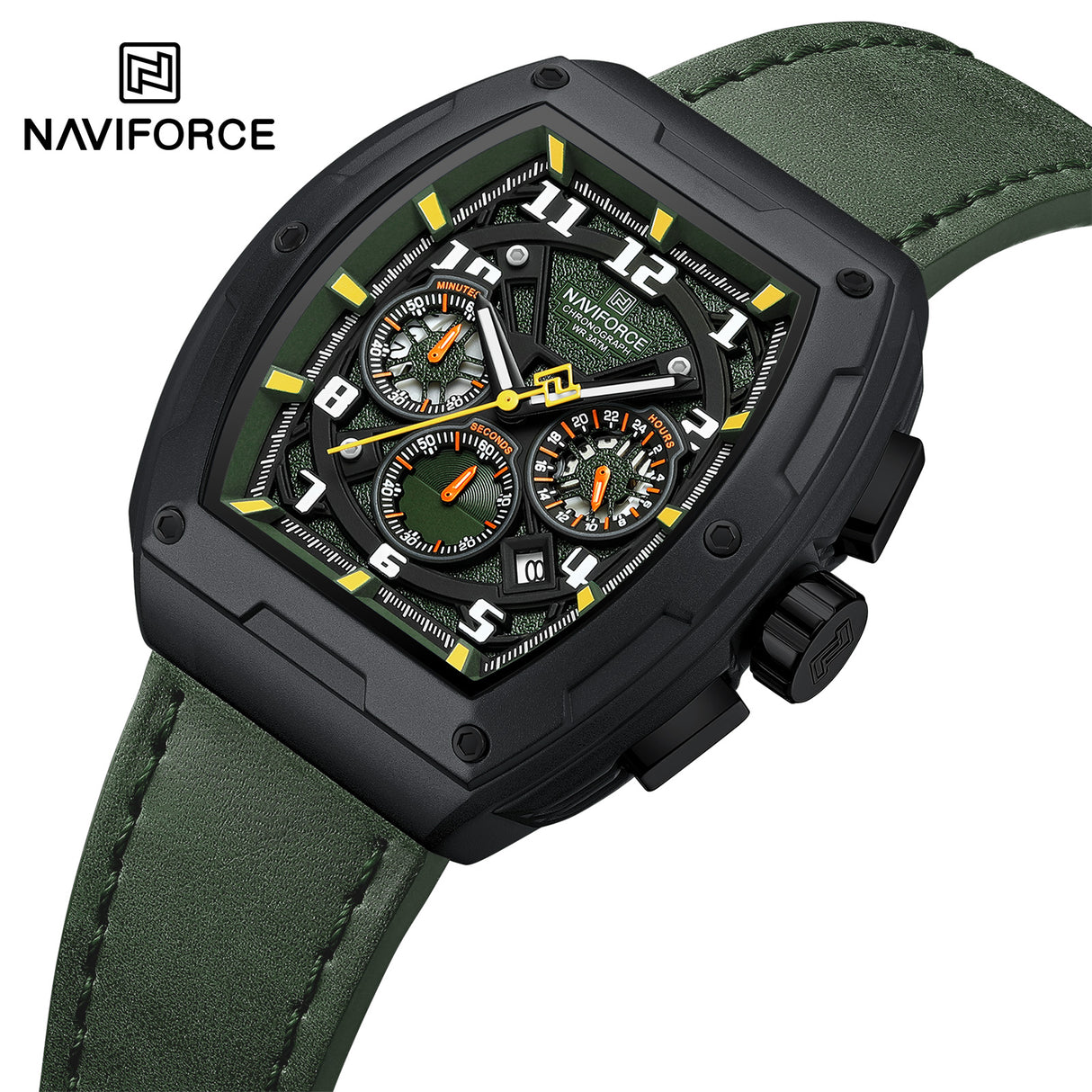 NF8053 Reloj Naviforce para caballero pulsera de cuero