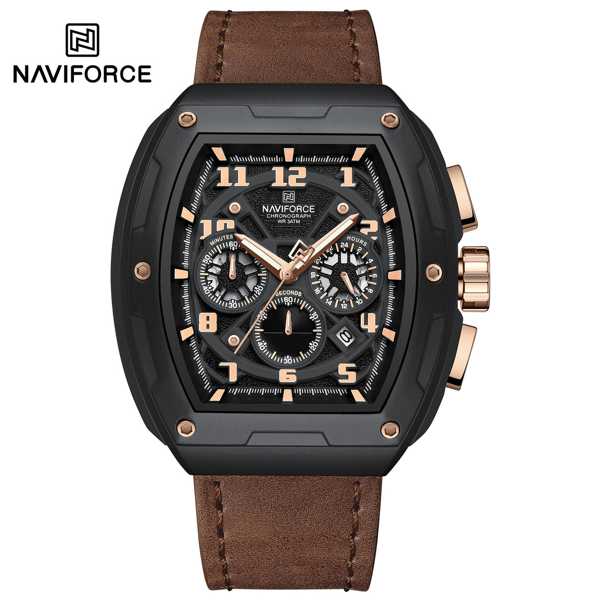 NF8053 Reloj Naviforce para caballero pulsera de cuero