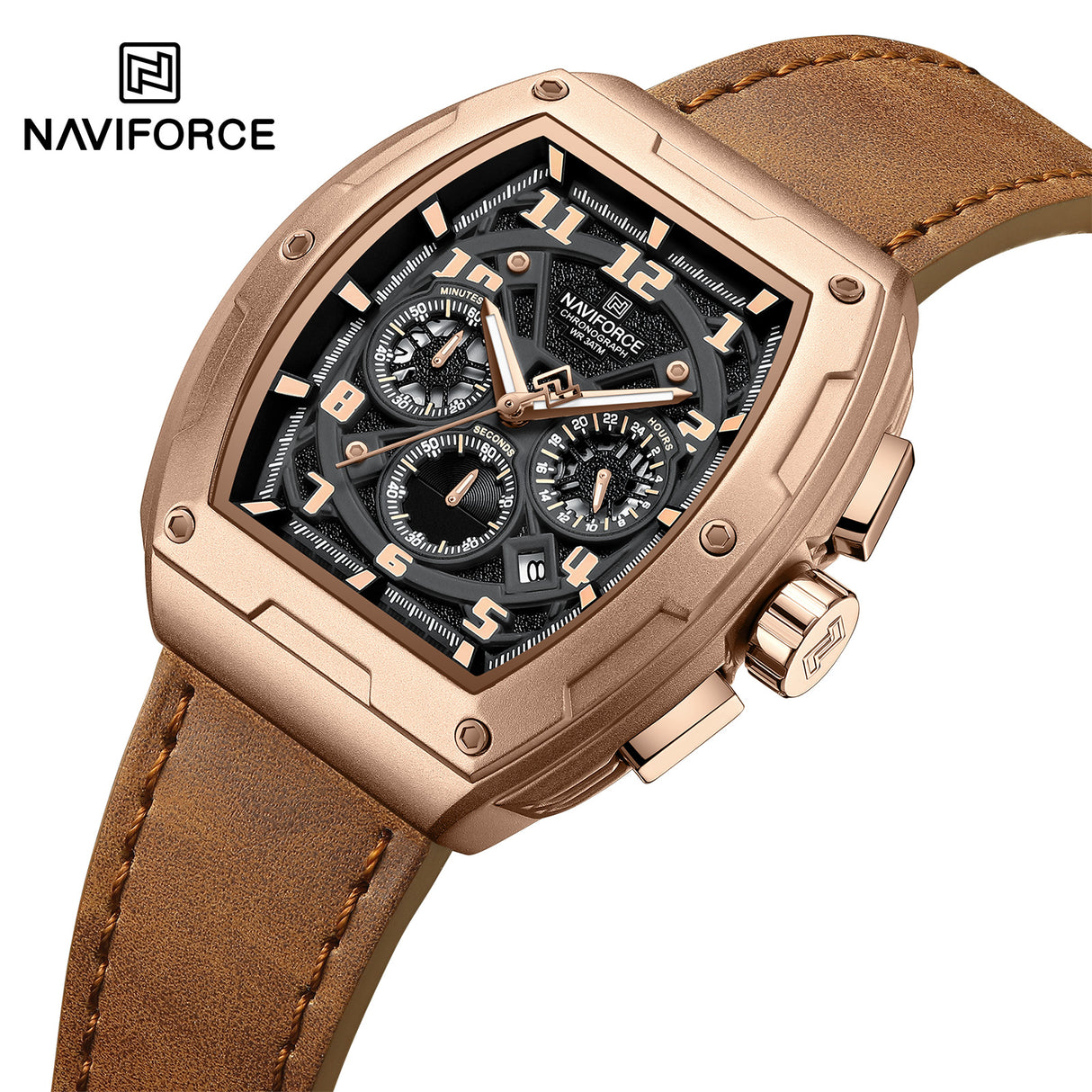 NF8053 Reloj Naviforce para caballero pulsera de cuero