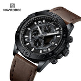 NF8055 Reloj Naviforce para caballero pulsera de cuero