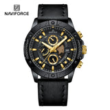 NF8055 Reloj Naviforce para caballero pulsera de cuero