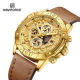 NF8055 Reloj Naviforce para caballero pulsera de cuero