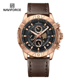 NF8055 Reloj Naviforce para caballero pulsera de cuero