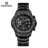 NF8056 Reloj Naviforce para hombres pulsera de acero inoxidable