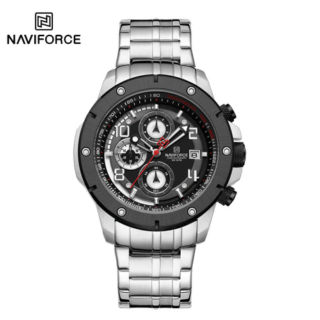 NF8056 Reloj Naviforce para hombres pulsera de acero inoxidable