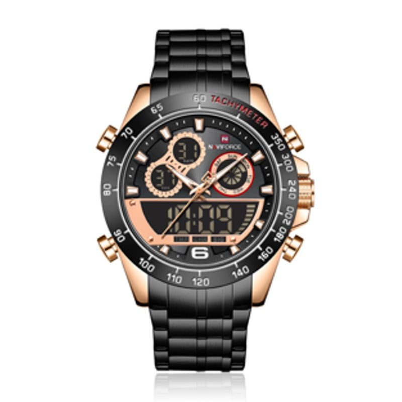 NF9188 Reloj Naviforce para Hombre Doble hora Pulsera de Metal