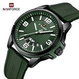 NF9215T reloj Naviforce para hombre pulsera de caucho