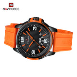 NF9215T reloj Naviforce para hombre pulsera de caucho