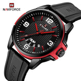 NF9215T reloj Naviforce para hombre pulsera de caucho