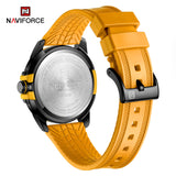 NF9215T reloj Naviforce para hombre pulsera de caucho