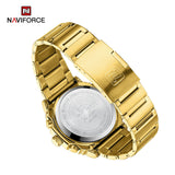 NF9216S Reloj Naviforce para Hombre Pulsera de Metal Doble hora