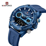 NF9223 Reloj Naviforce para hombre pulsera de caucho