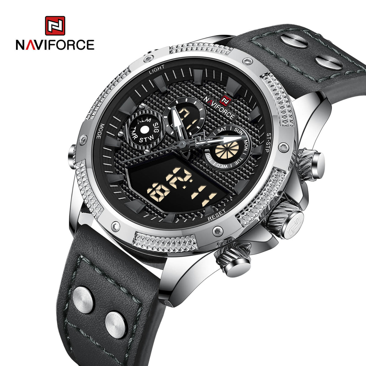 NF9224 Reloj Naviforce para hombre pulsera de cuero