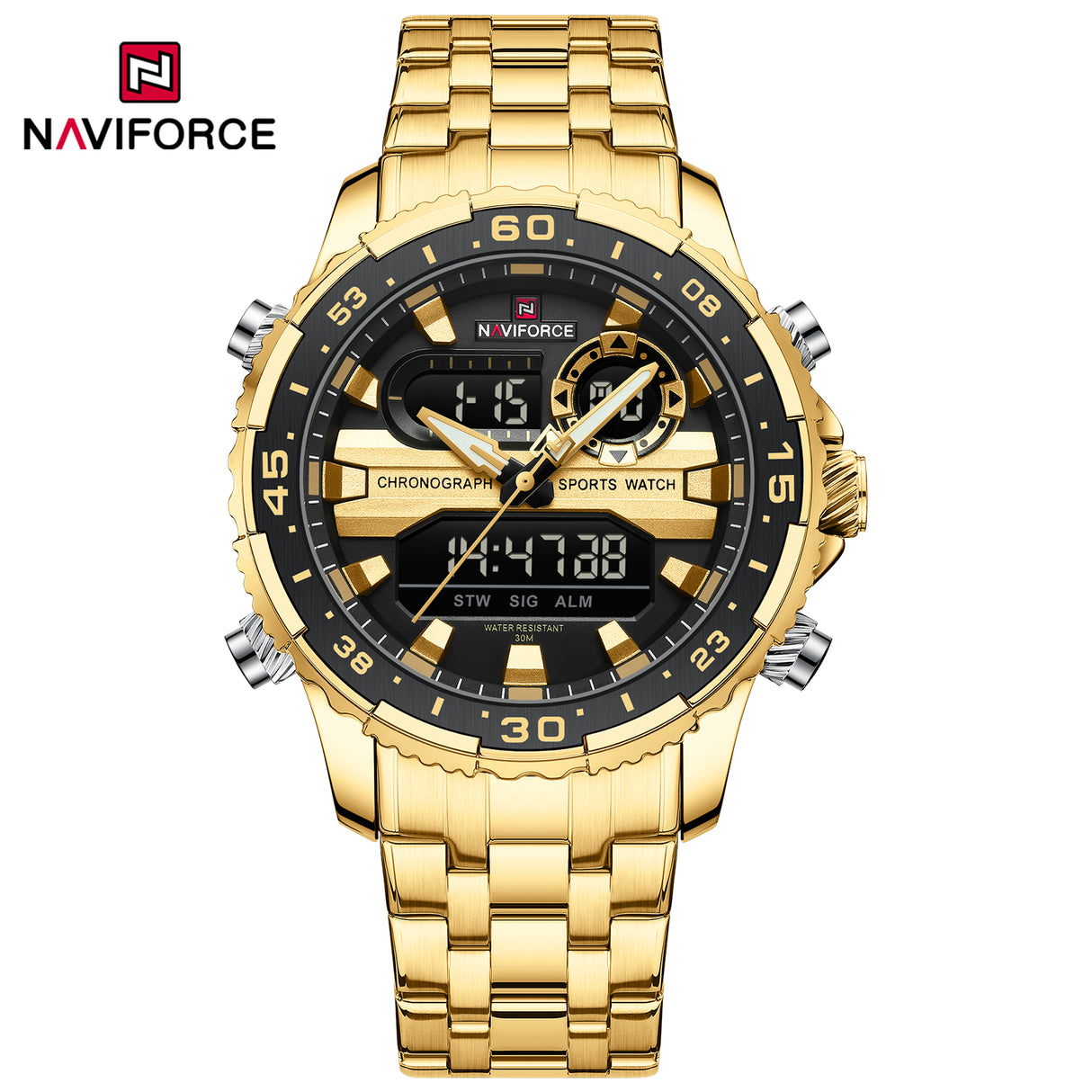 NF9234 Reloj Naviforce para hombre pulsera de metal