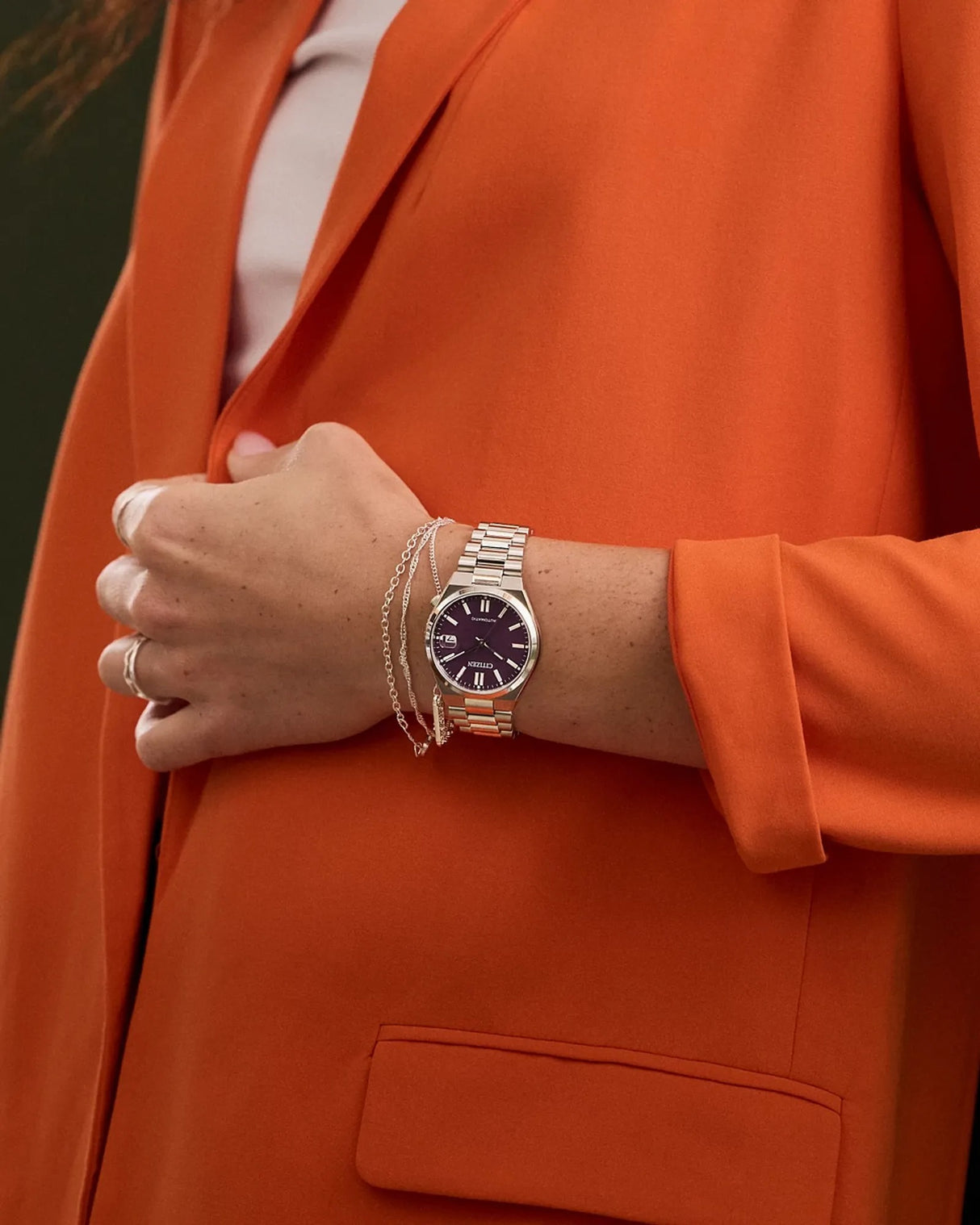 NJ0200-50W Reloj Bulova Tsuyosa Automático de mujer pulsera de metal