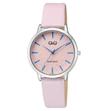 Q26B Reloj QQ para mujer pulsera de cuero