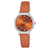 Q27B QQ Reloj para Mujer Pulsera de Cuero Análogo