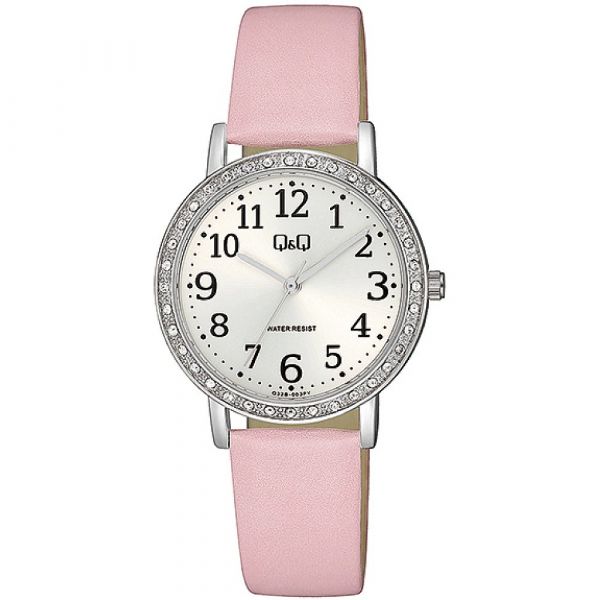 Q32B reloj QQ para mujer pulsera de cuero