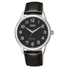 Q59A Reloj QQ para hombre pulsera de cuero