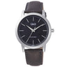 Q59B Reloj QQ para hombre pulsera de cuero