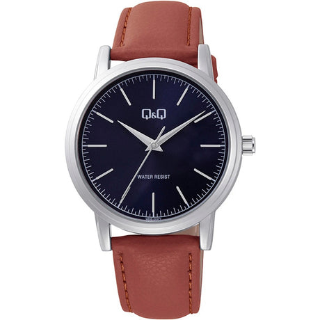 Q59B Reloj QQ para hombre pulsera de cuero