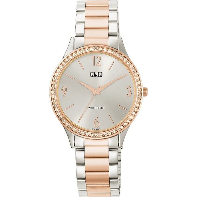 Q75B Reloj QQ para mujer pulsera de Metal