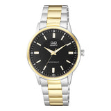 Q968J Reloj QQ para hombre Bicolor de Metal