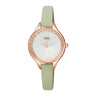 QB73J Reloj QQ Análogo para Mujer Pulsera de Piel