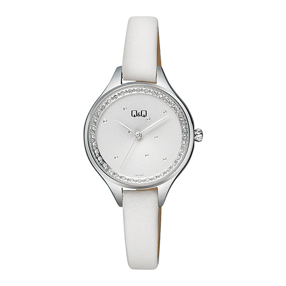 QB73J Reloj QQ Análogo para Mujer Pulsera de Piel