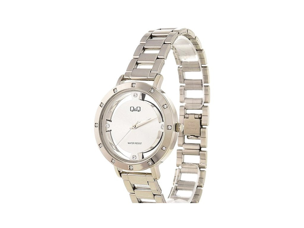 QC23J Reloj QQ para mujer pulsera de metal