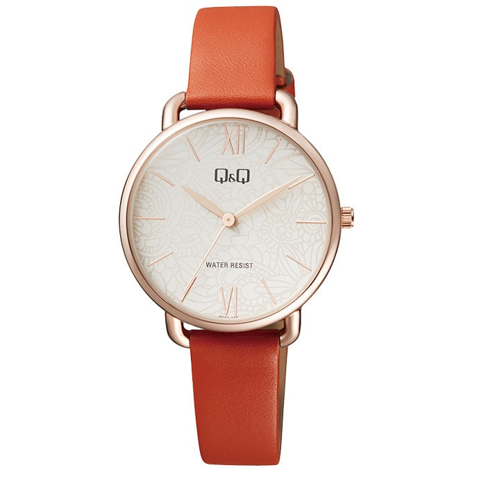 QC27J Reloj QQ Análogo para Mujer Pulsera de Piel