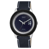 QZ42J QQ Reloj para Hombre Pulsera de Cuero Análogo