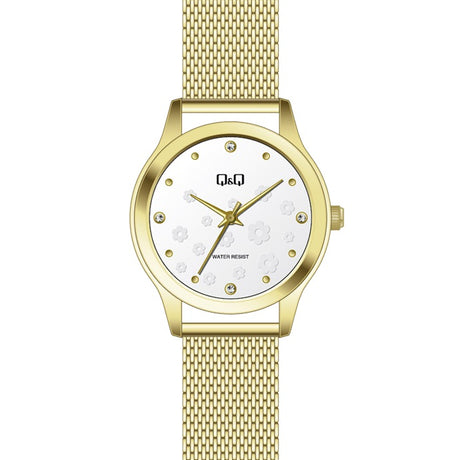 QZ51J Reloj QQ Análogo para Mujer Pulsera Mesh