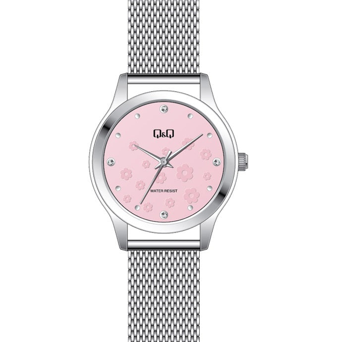 QZ51J Reloj QQ Análogo para Mujer Pulsera Mesh