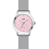 QZ51J Reloj QQ Análogo para Mujer Pulsera Mesh