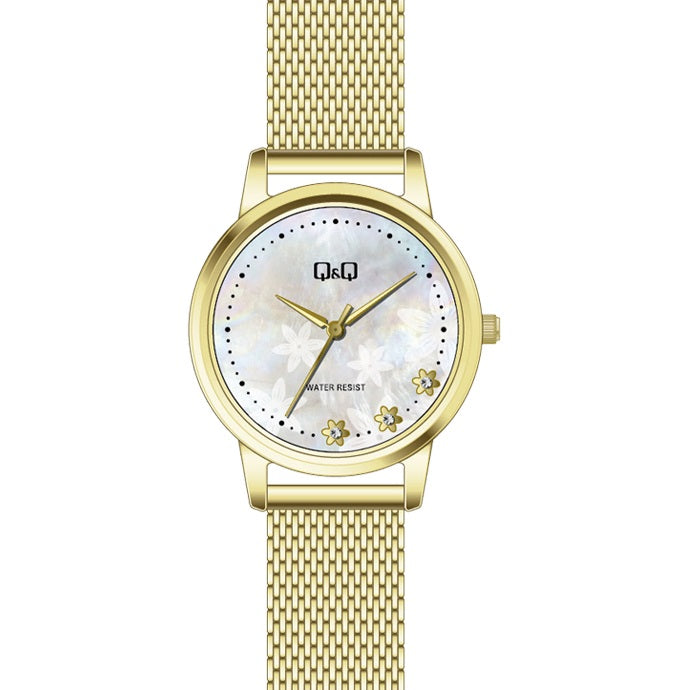 QZ57J Reloj QQ Análogo para Mujer Correa Mesh