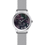 QZ57J Reloj QQ Análogo para Mujer Correa Mesh