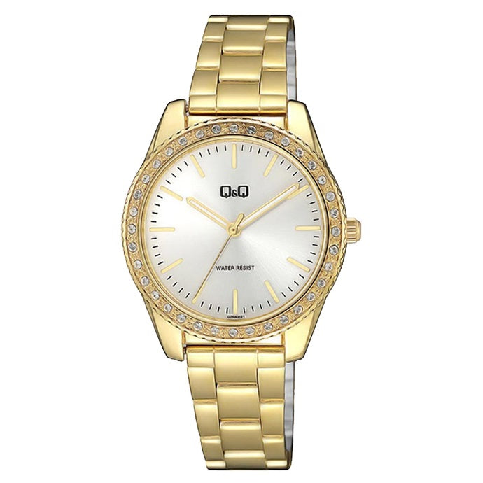 QZ59J Reloj QQ Análogo para Señorita Pulsera de Acero Inoxidable