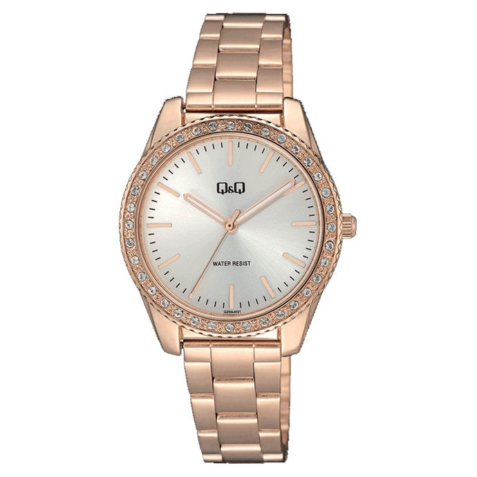 QZ59J Reloj QQ Análogo para Señorita Pulsera de Acero Inoxidable