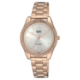 QZ59J Reloj QQ Análogo para Señorita Pulsera de Acero Inoxidable